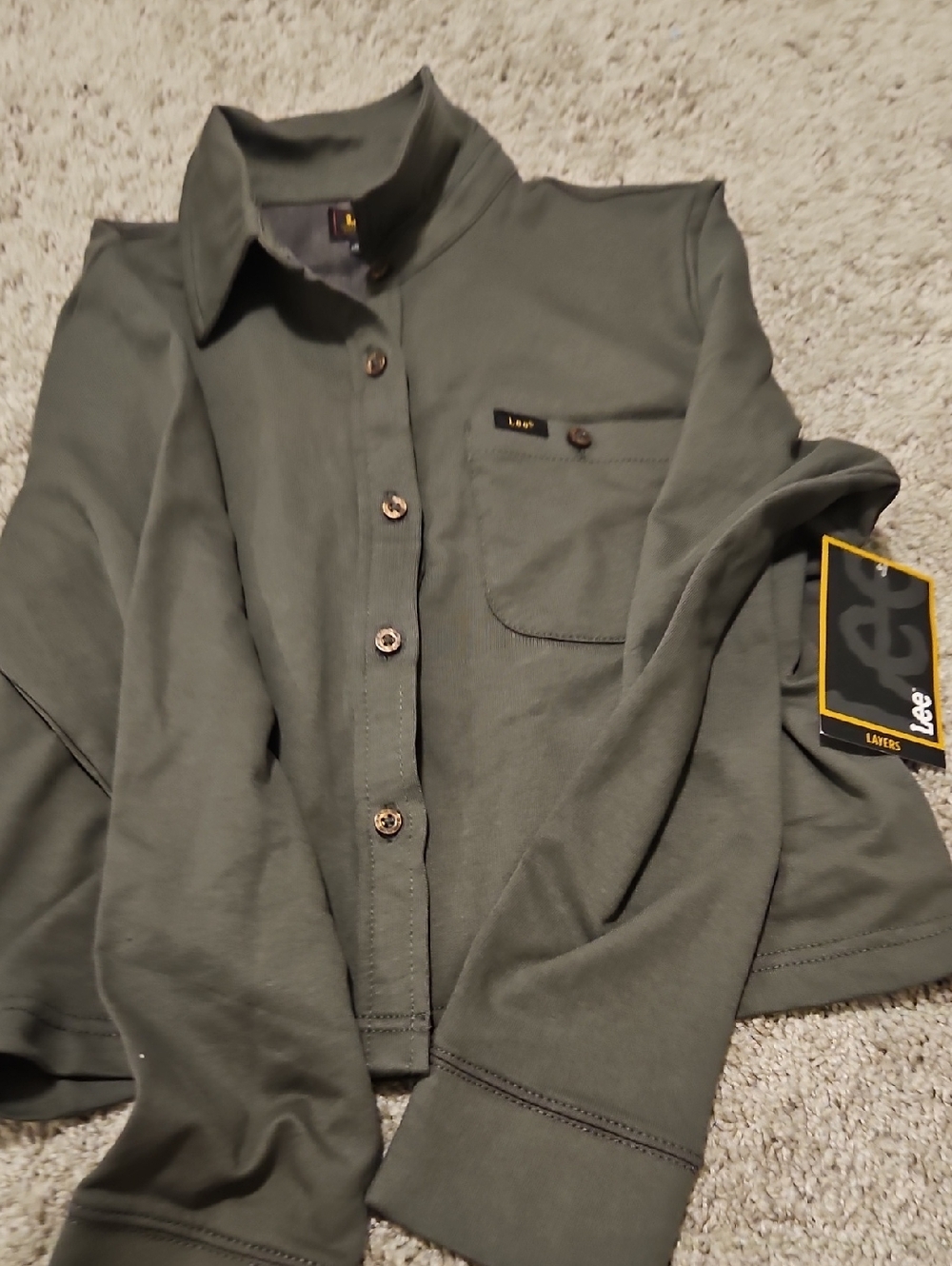 Lee Olive Green Shirt Jacket